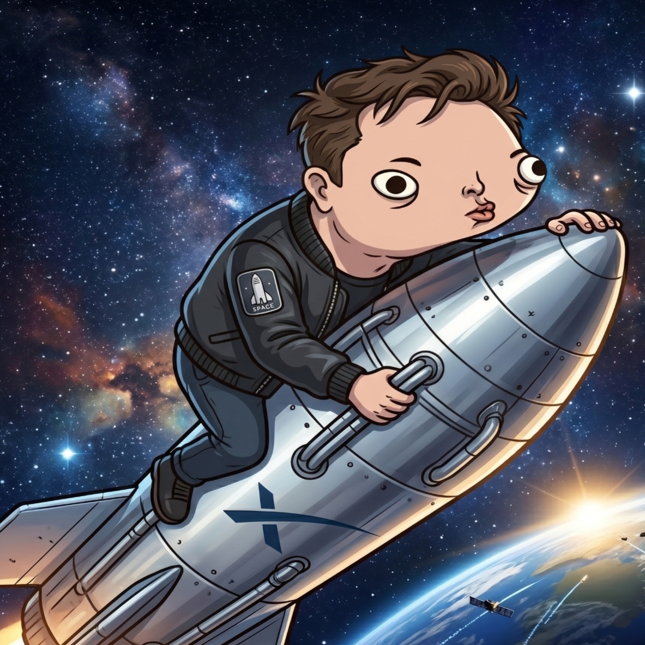 Elun Musk Custom Art